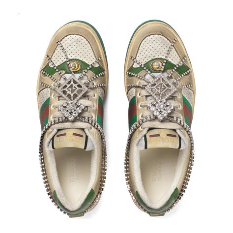 gucci sneaker chain|gucci women's screener sneaker.